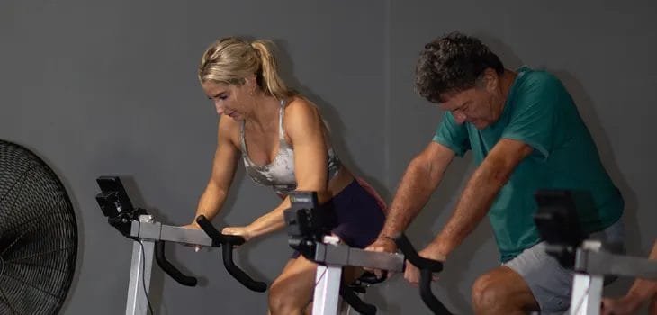 People on training at Train Yard Cycle Studio